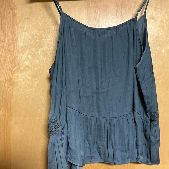 LC Lauren Conrad Blue and Cream Blazer with Vintage Flair - Picture 6 of 8